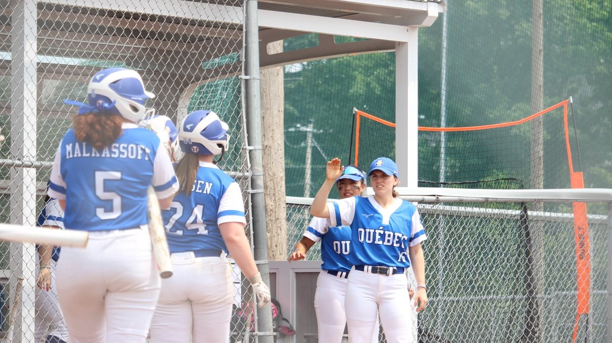 A fine performance by Team Québec in softball this weekend   