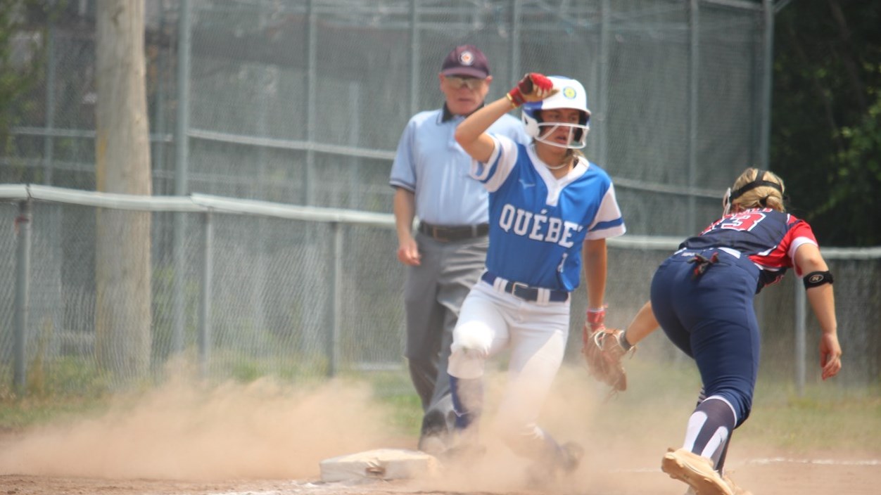 A fine performance by Team Québec in softball this weekend   
