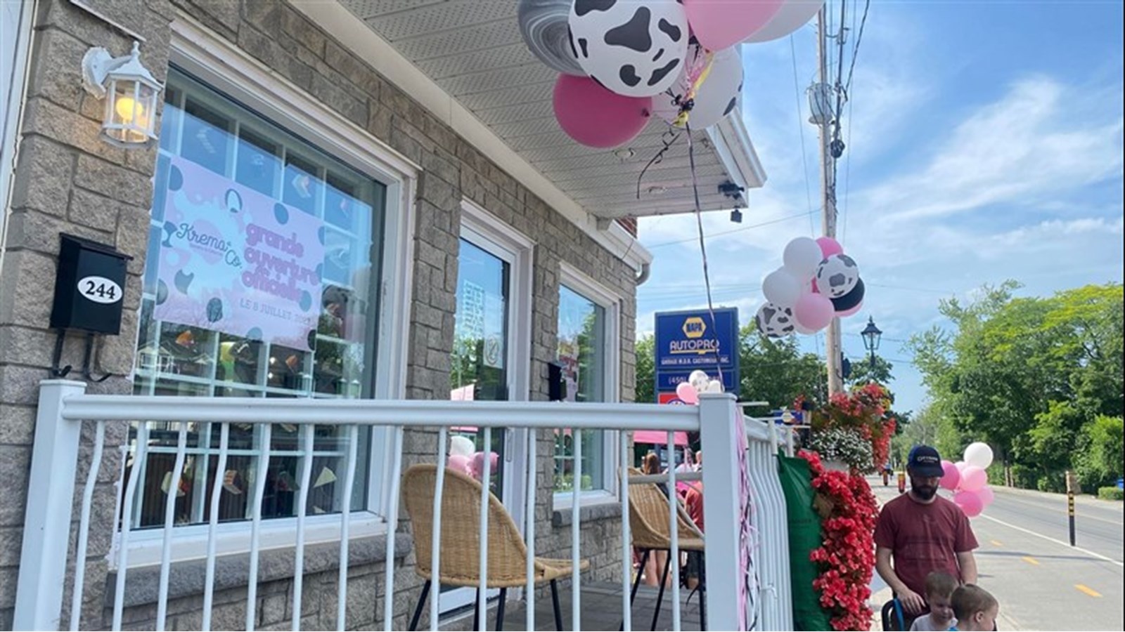 Official opening of Krema et Co Gelato et Gâteries