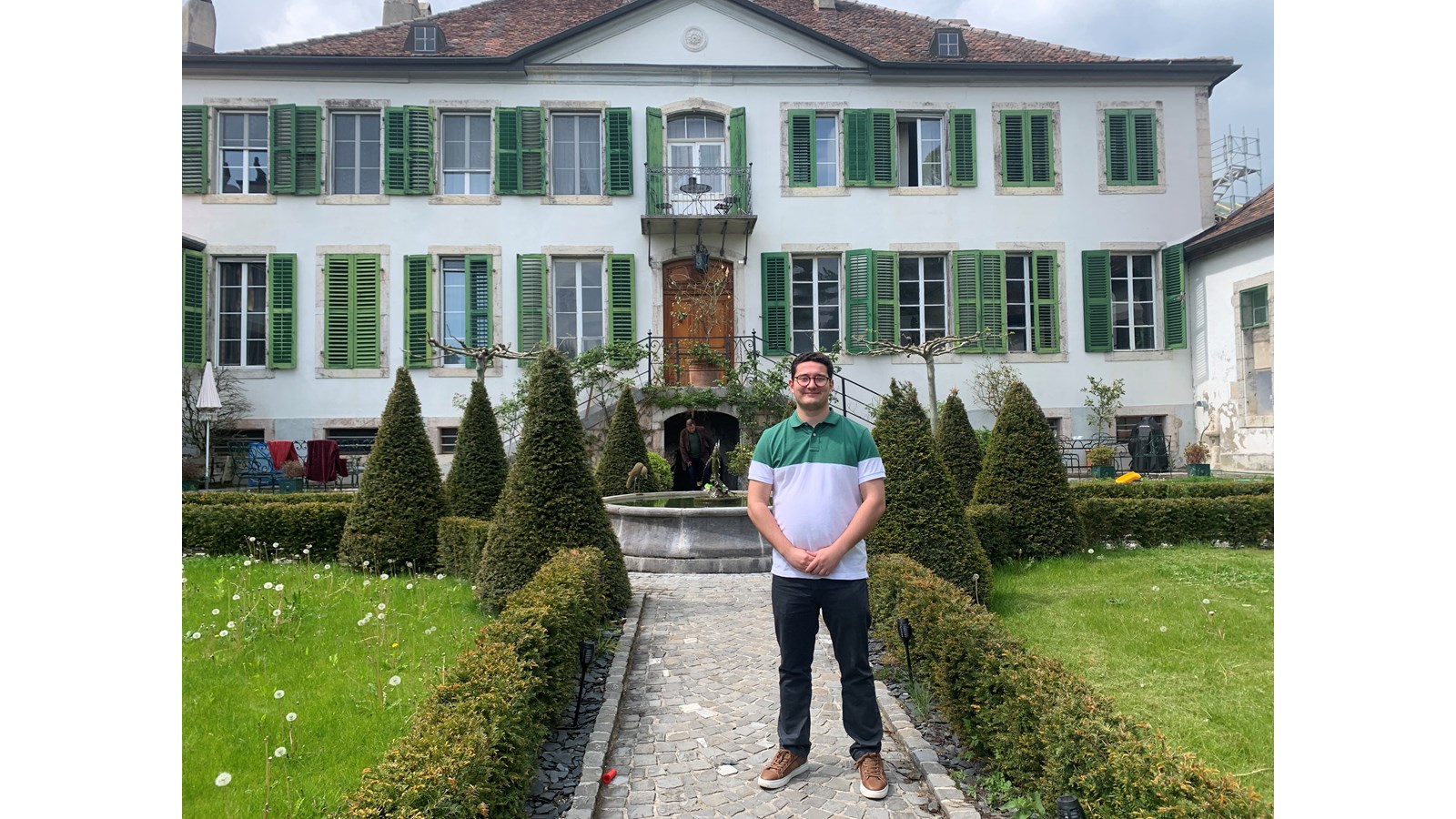 Philippe at Chateau Mollens in Switzerland