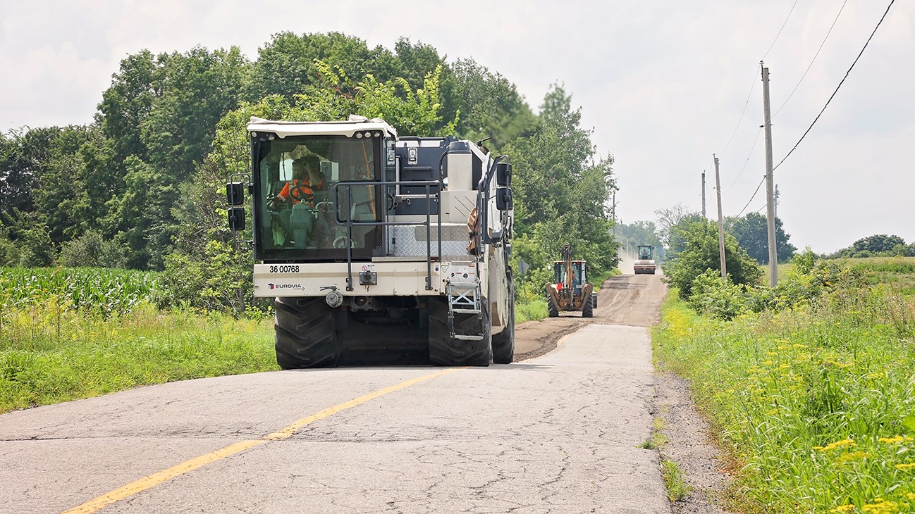 Début des travaux sur le chemin Grand Saint-Patrice