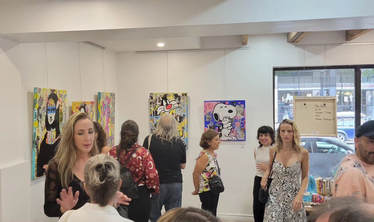 A previous exhibit at Coups de pinceaux coups de ciseaux