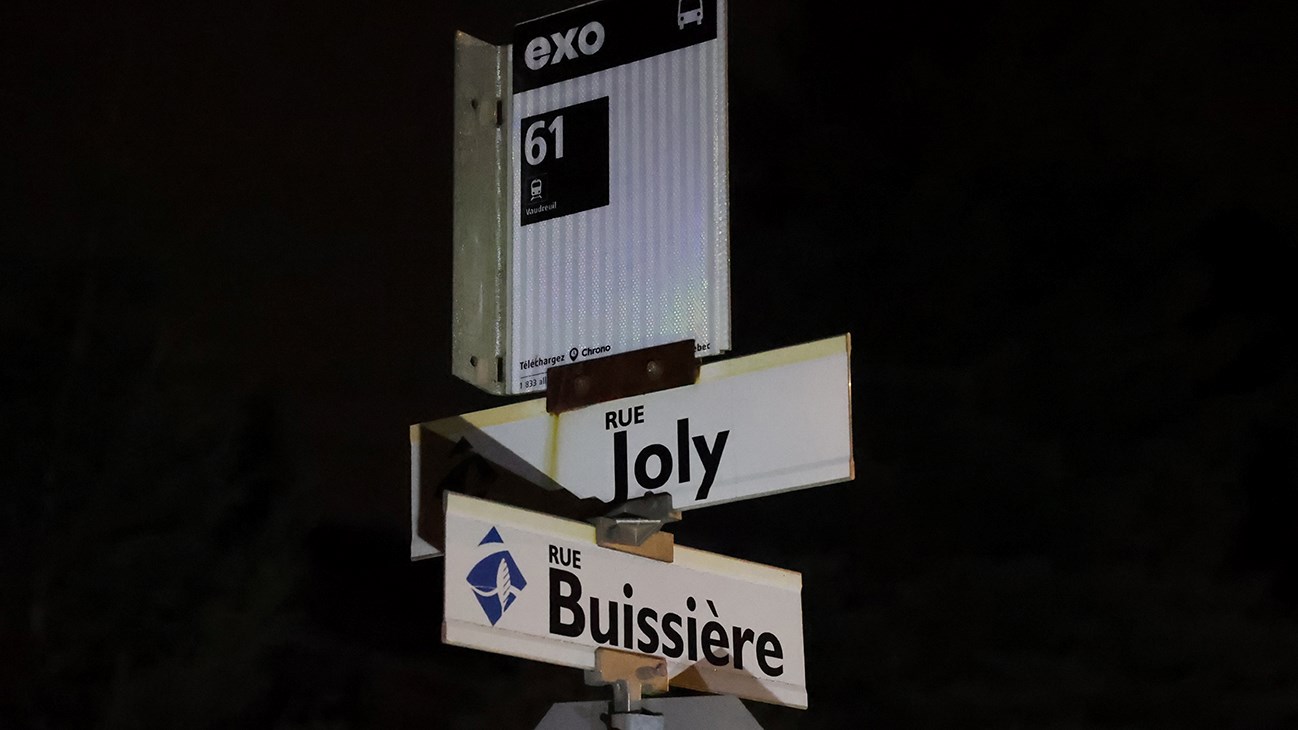 The second, at the other end of the street, reads Rue Buissières, confusing some outside visitors