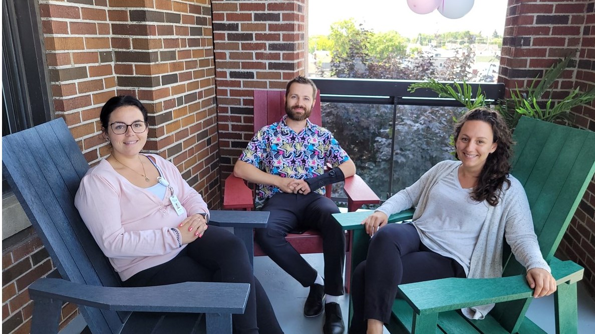Outdoor areas for Suroît Hospital staff