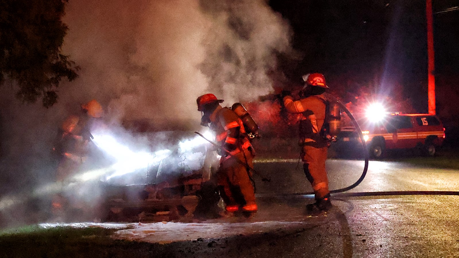 The SQ investigates a possible arson attack in Les Coteaux  