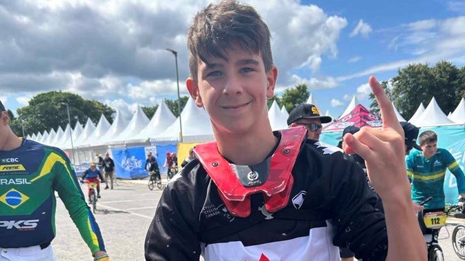 Le Coteaulacois Justin Lafleur prend le 54e rang au Championnat du monde de BMX 