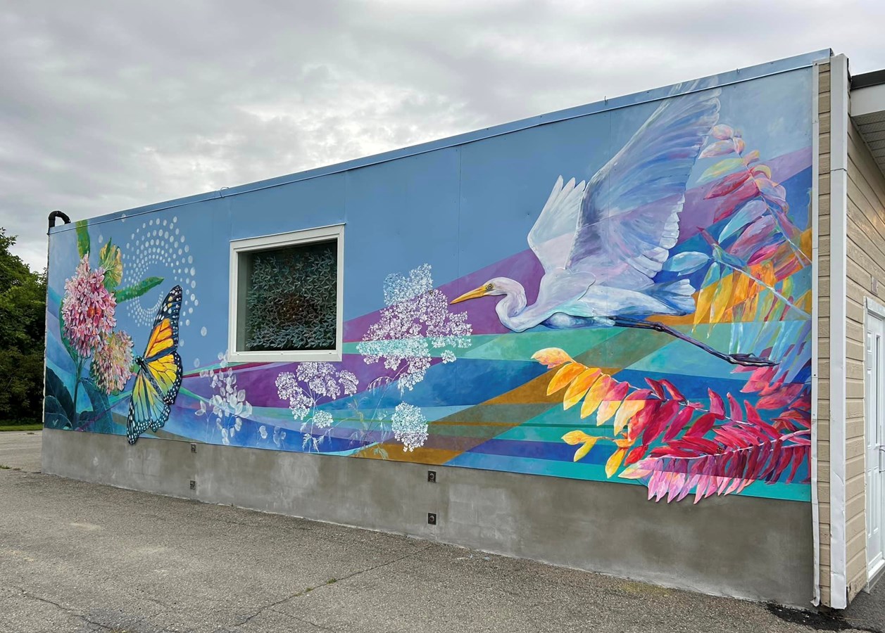 La murale de la Jeunesse est dévoilée à Pointe-des-Cascades