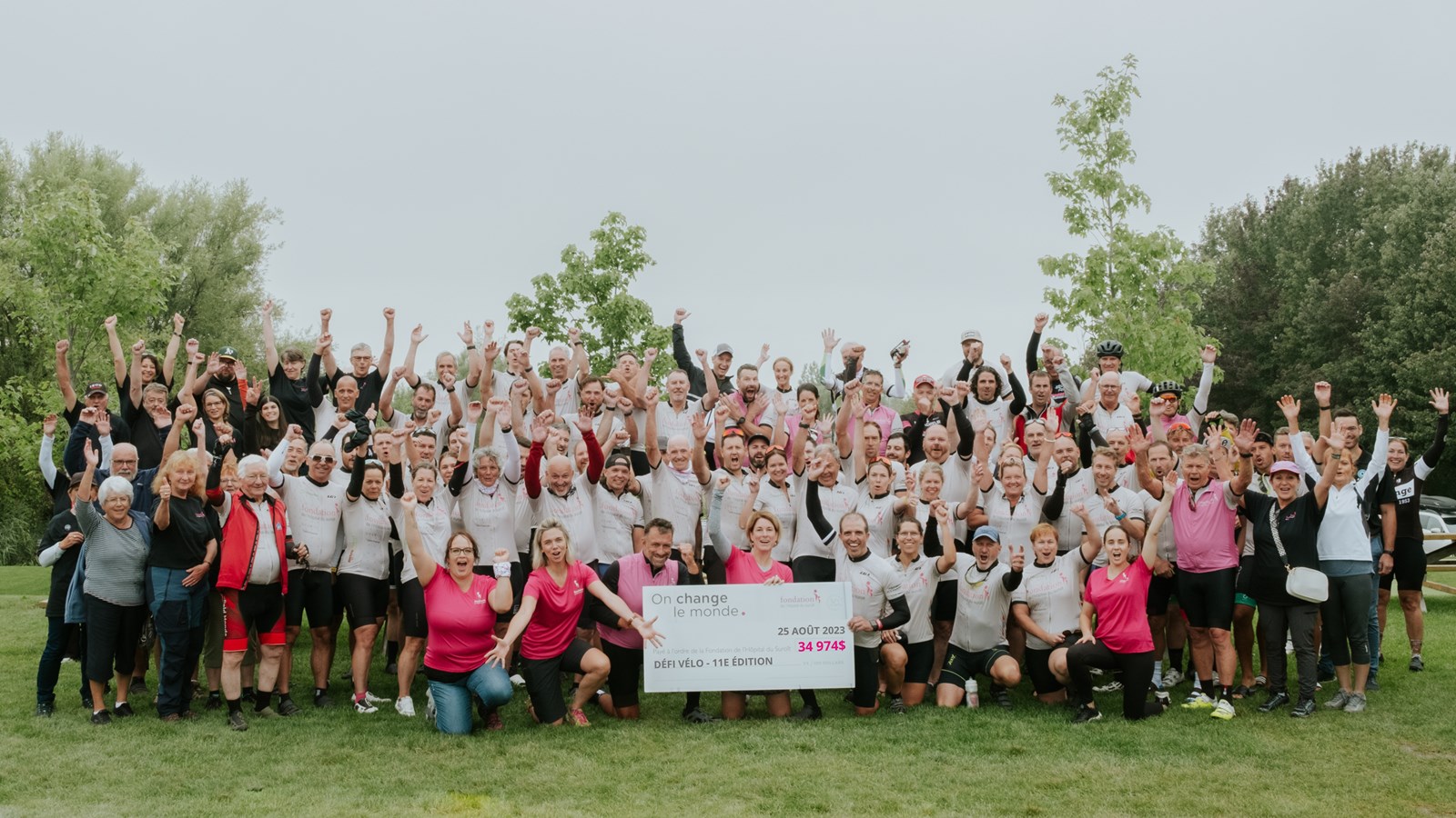 75 cyclists raise almost $35,000