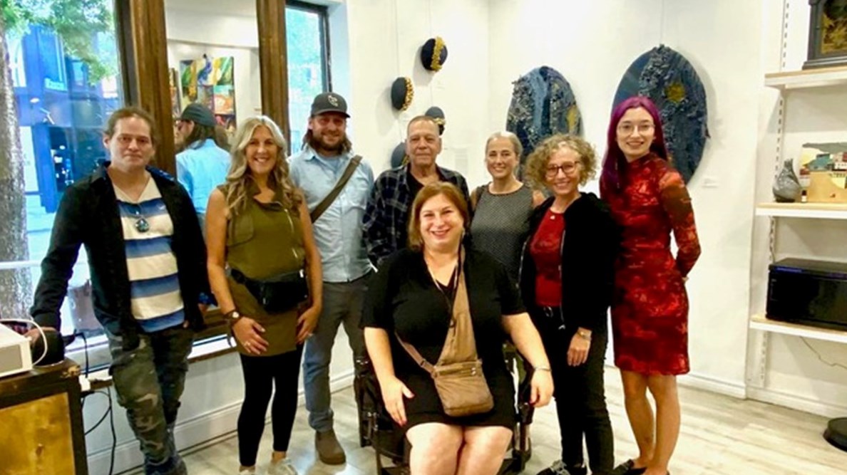 Pictured here are some of the artists participating in the exhibition, including Monika Brinkman, Philippe Corriveau and Natacha Marleau 