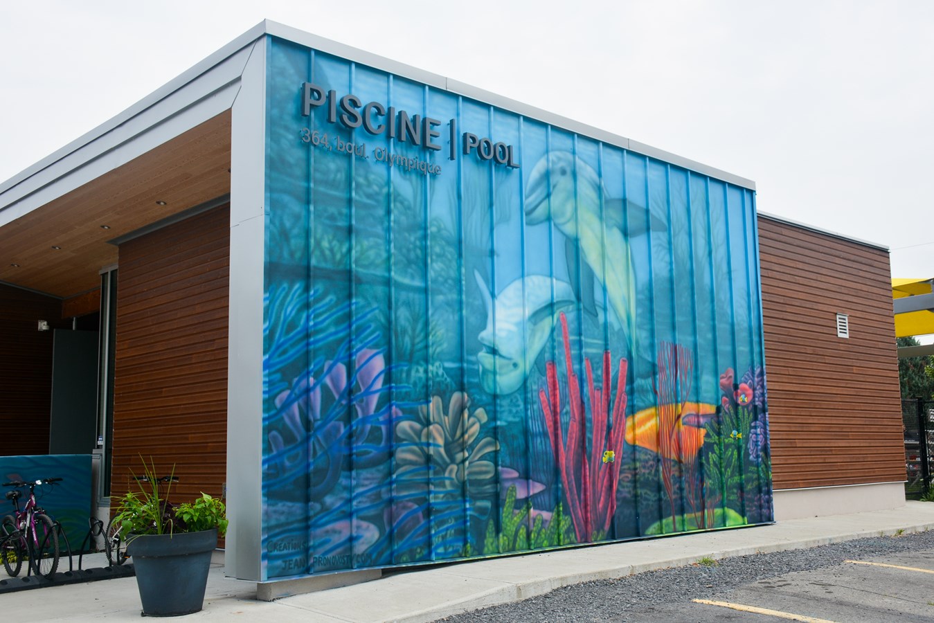 "Jeu dans l'océan" mural