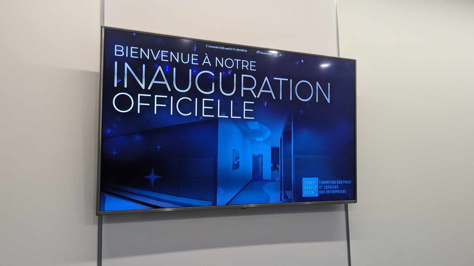 Cégep Gérald-Godin inaugurates the expansion of its Continuing Education and Business Services department