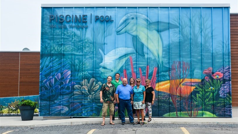 The Town of Pincourt inaugurates its "Jeu dans l'océan" mural
