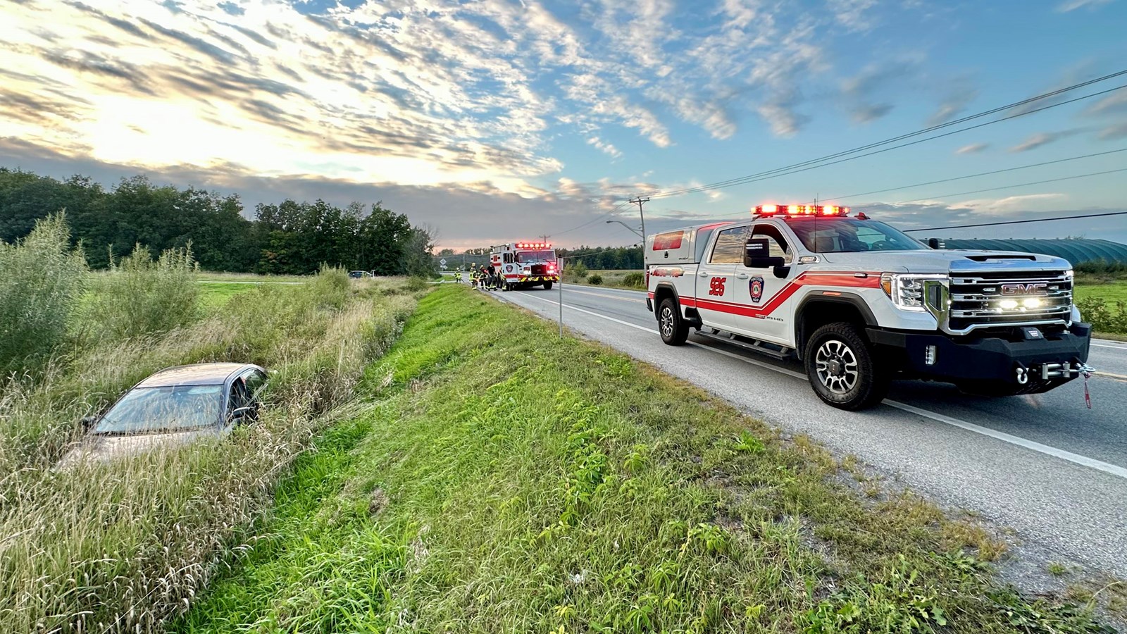Road accident in Notre-Dame-de-l'Île-Perrot