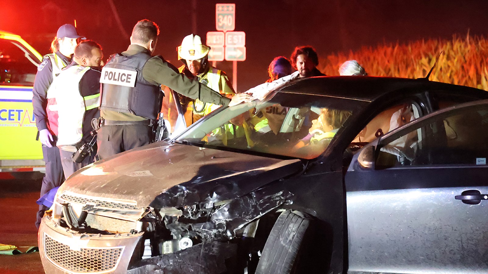 Head-on collision in Saint-Clet   