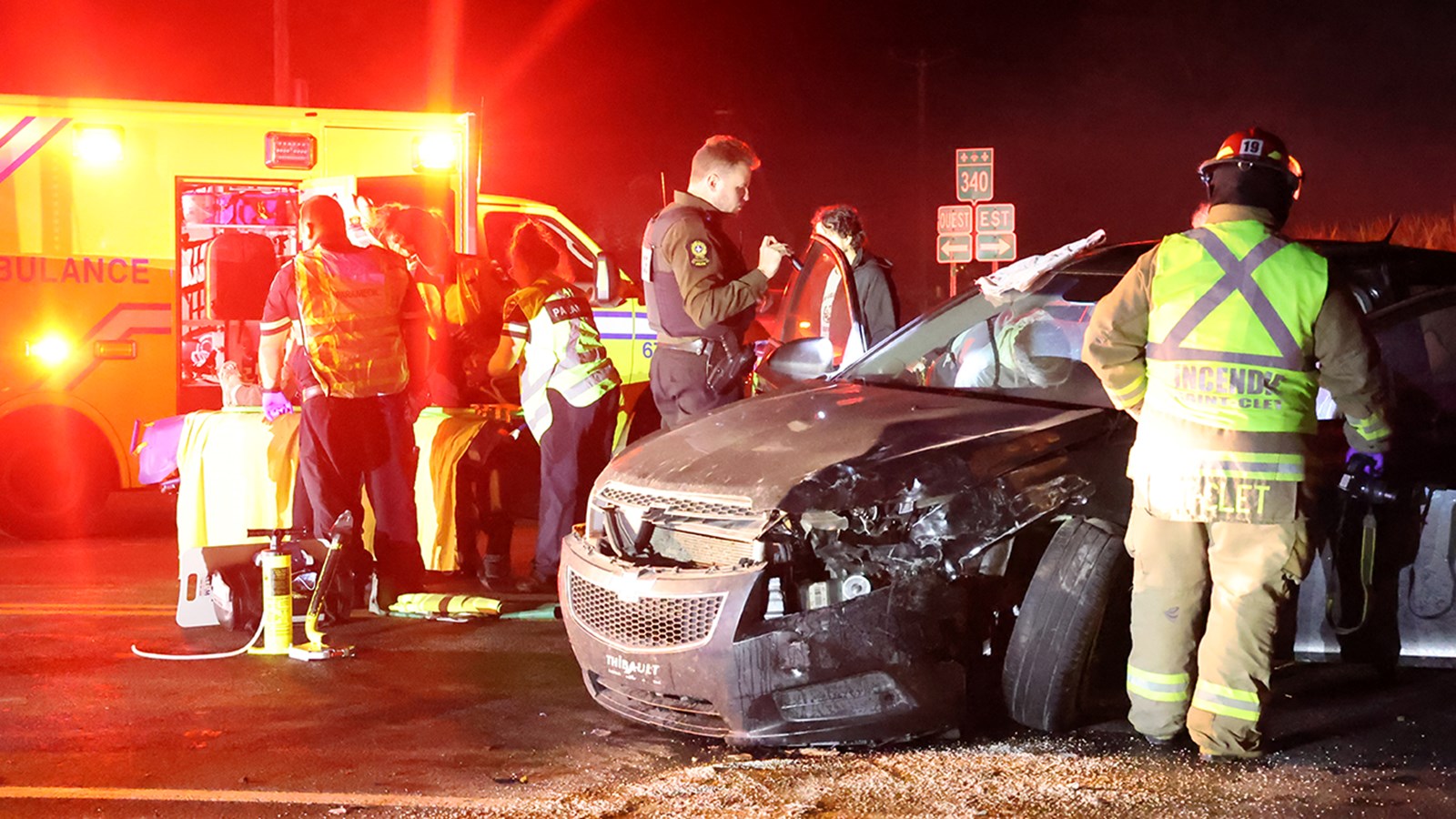 Head-on collision in Saint-Clet