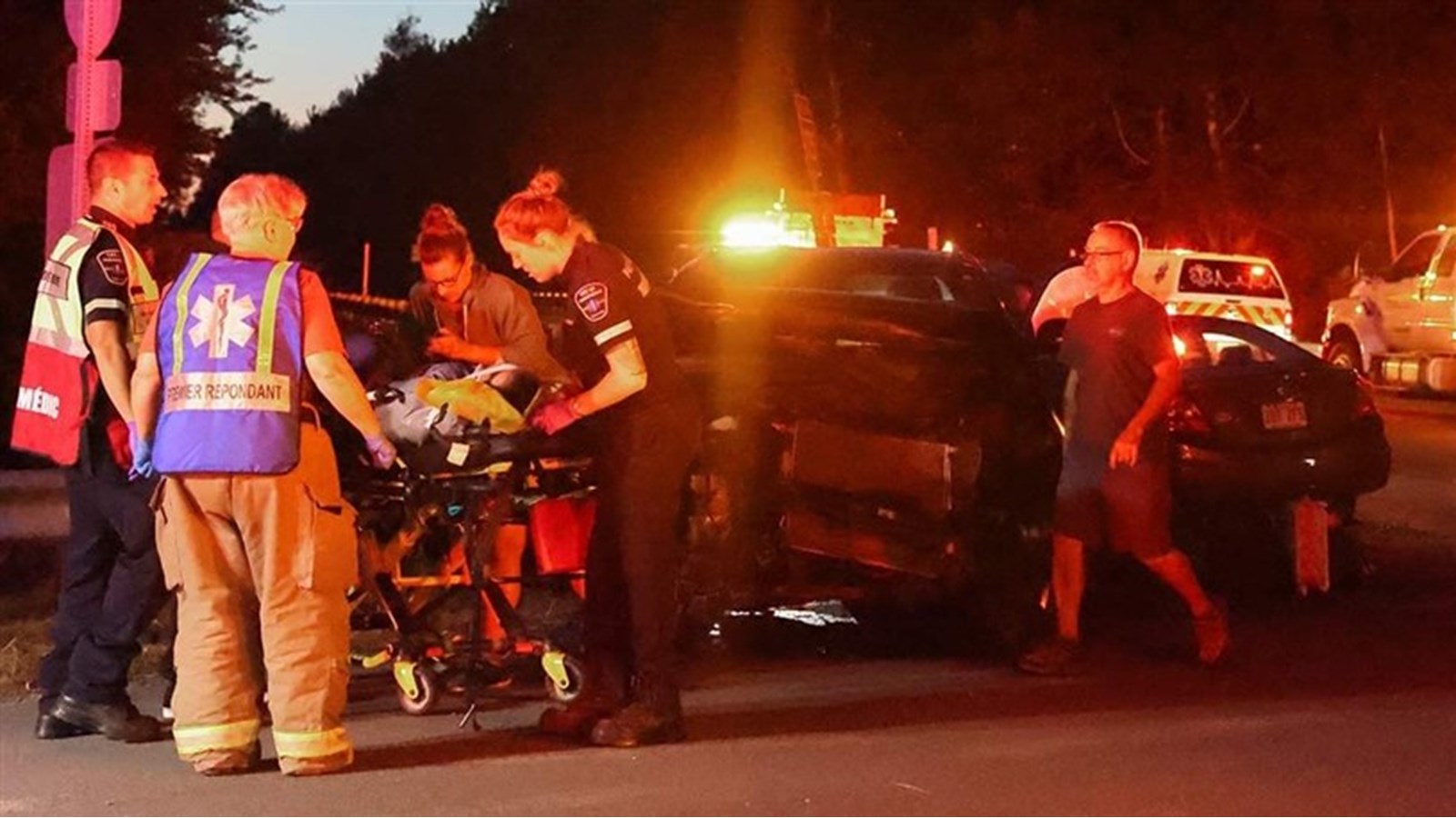 Violent collision in Rivière-Beaudette