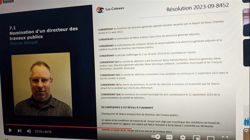 Les Coteaux gets a new Public Works Director