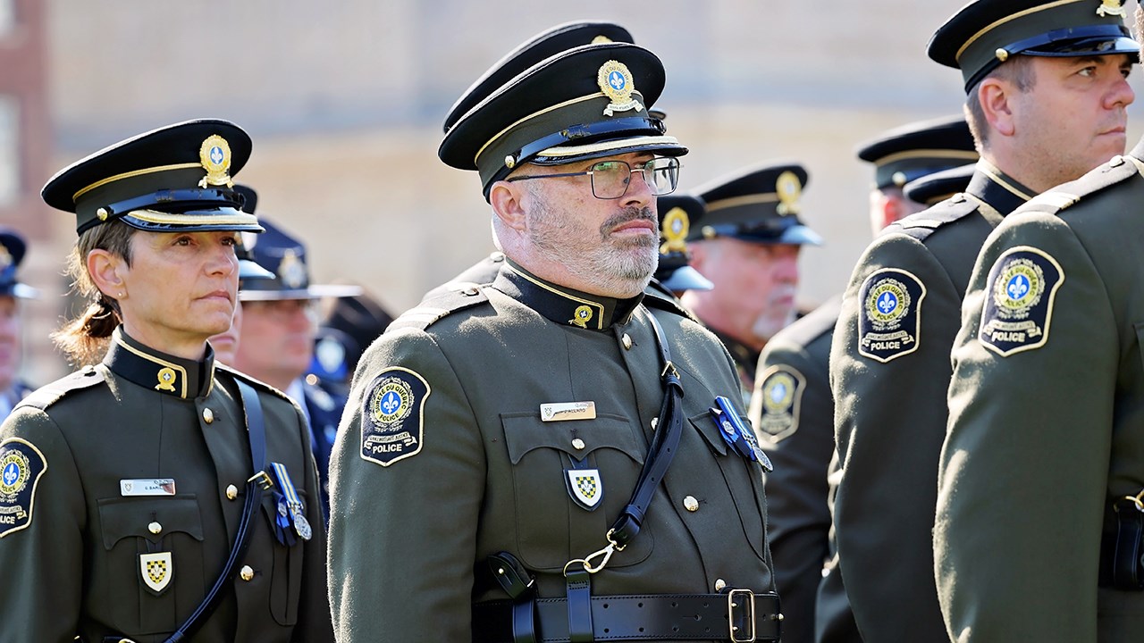 Des policiers de Vaudreuil-Soulanges rendent hommage à leurs collègues disparus