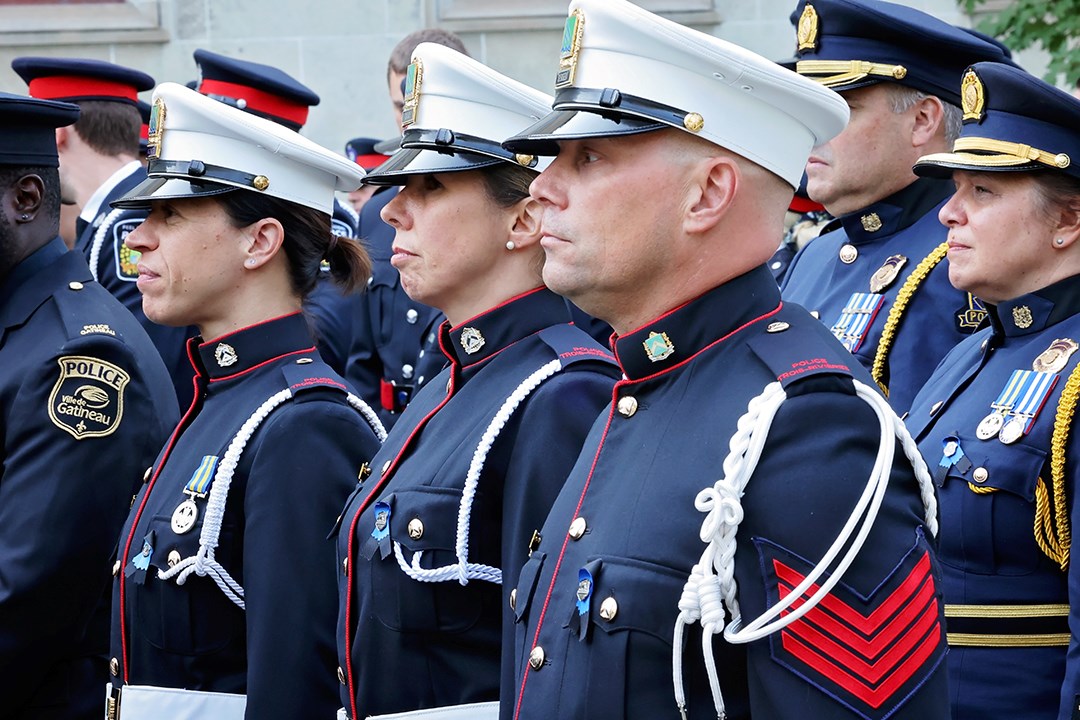 Des policiers de Vaudreuil-Soulanges rendent hommage à leurs collègues disparus