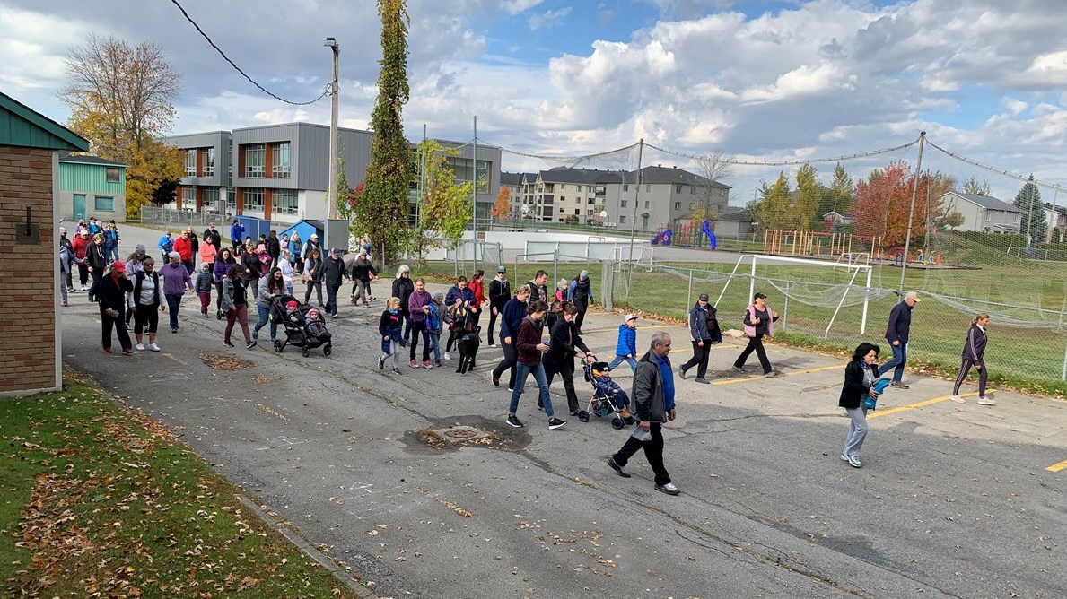 La Grande marche in Saint-Zotique on October 14