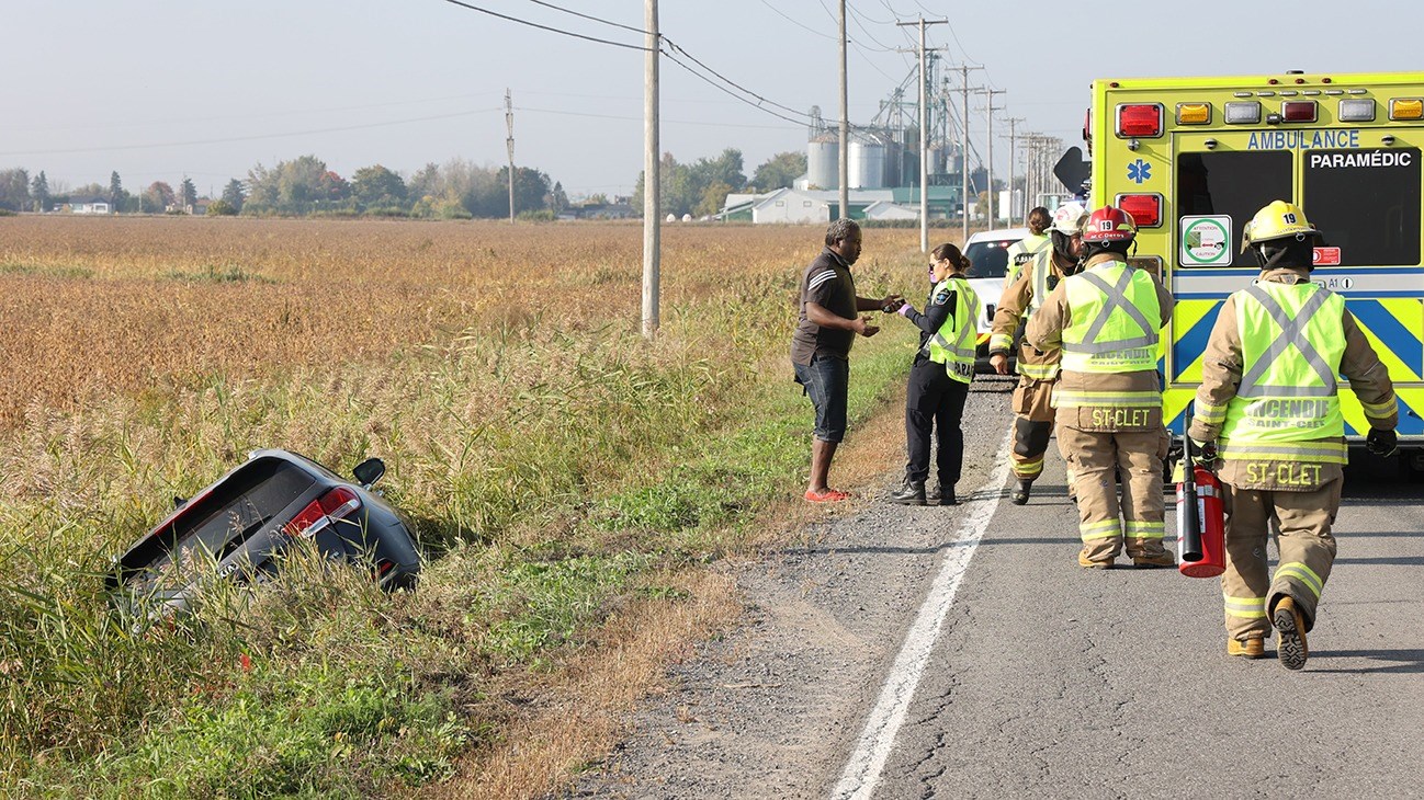 Road accident in Saint-Polycarpe