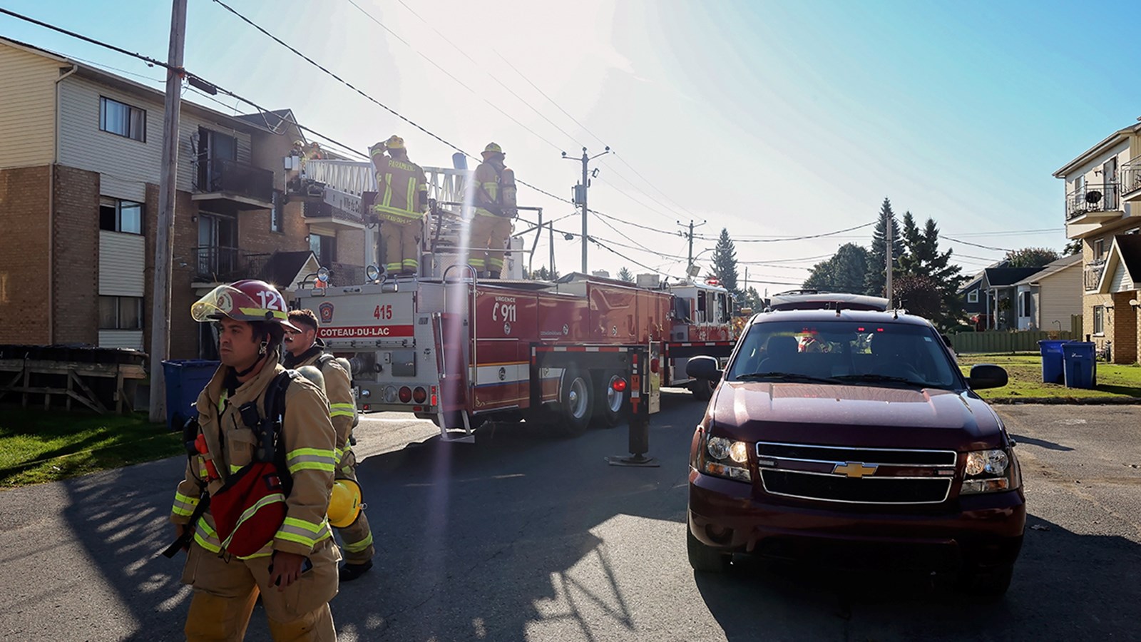 Fire mobilizes several firefighters in Les Coteaux   