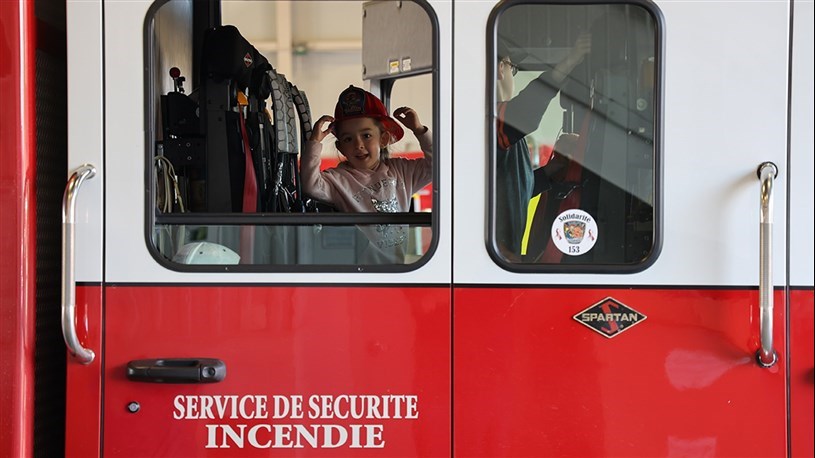 On October 14, visit local fire stations