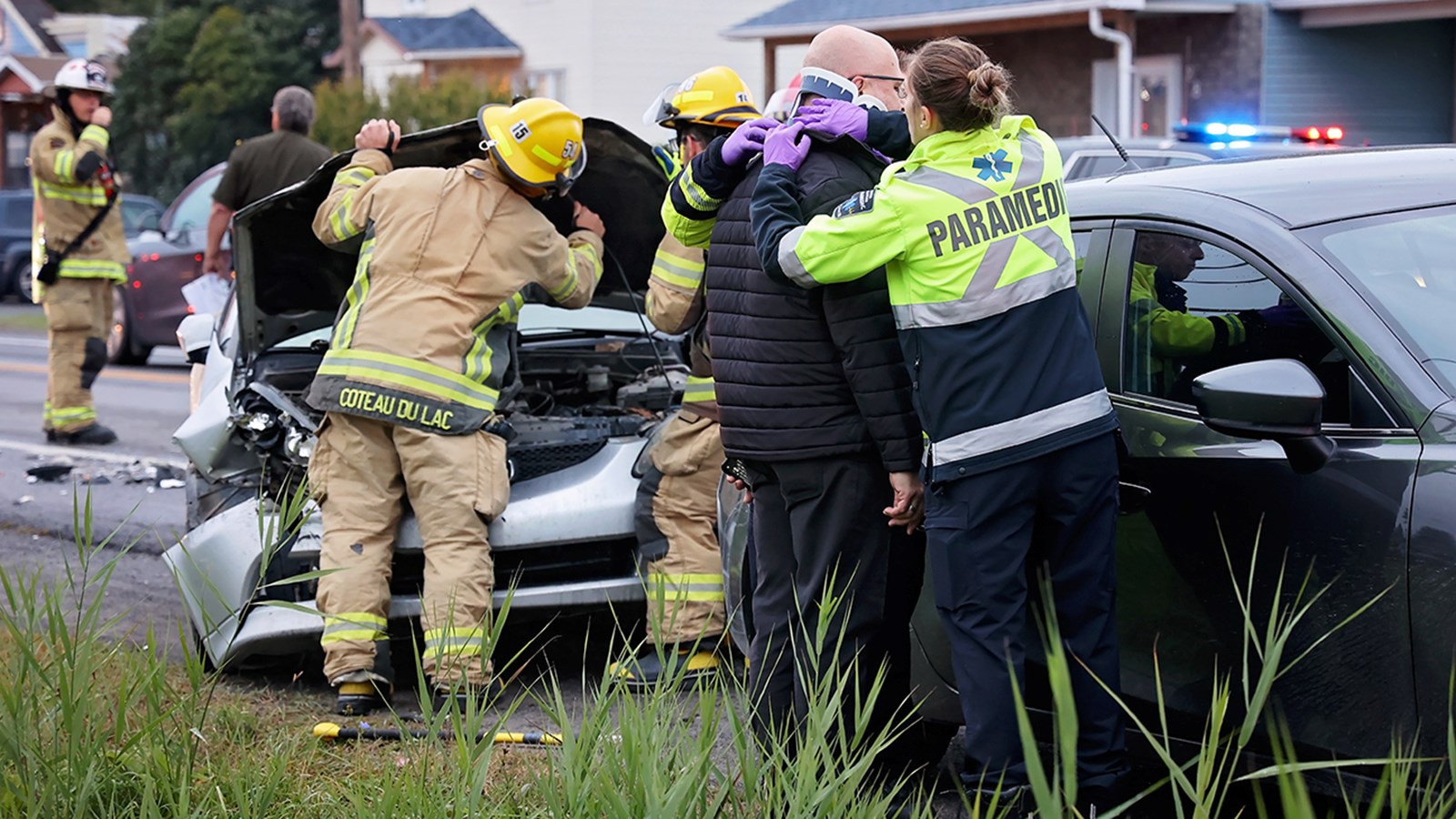 A motorist injured in Coteau-du-Lac
