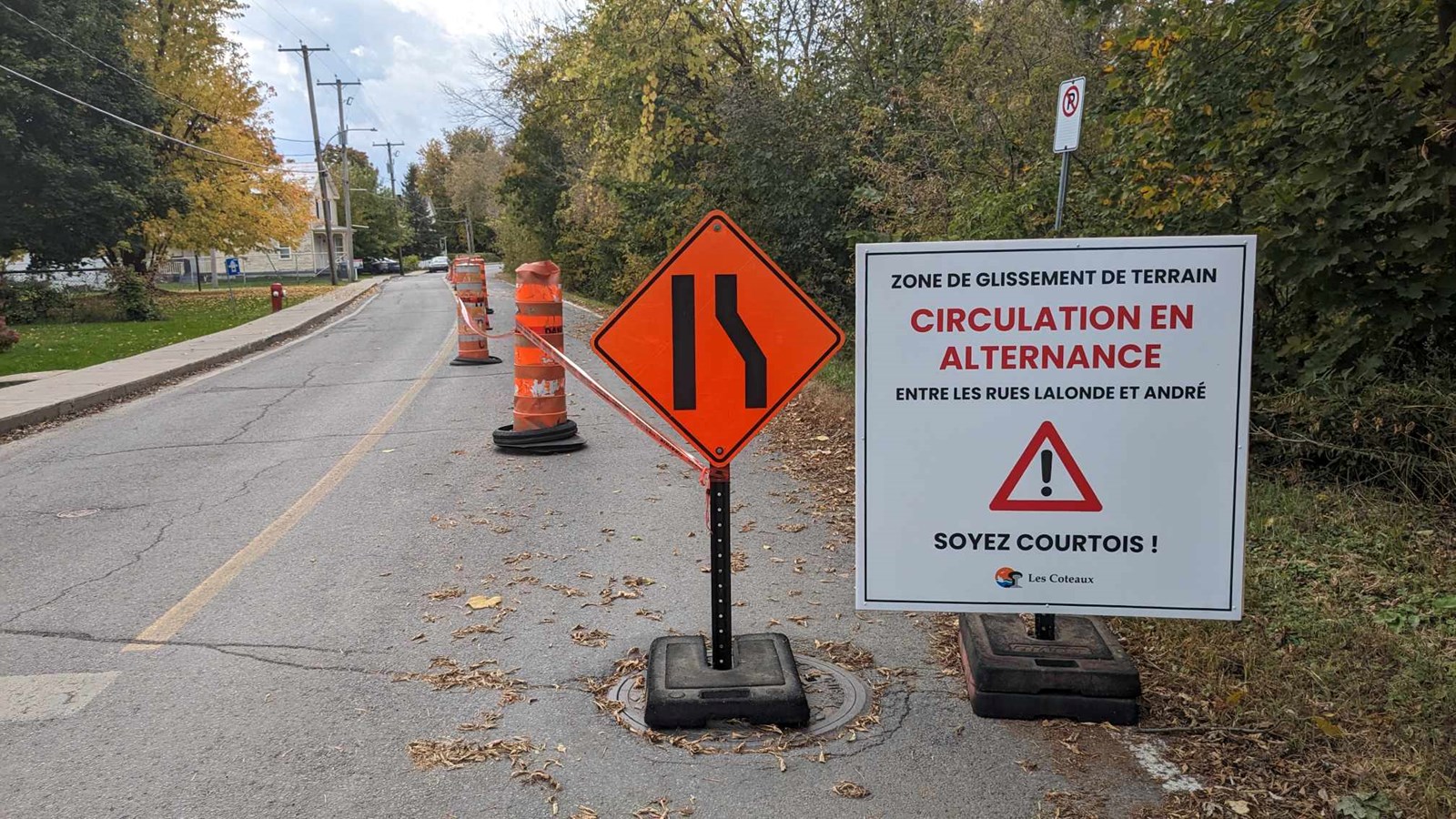 Les Coteaux: A new fissure appears on rue Lippé
