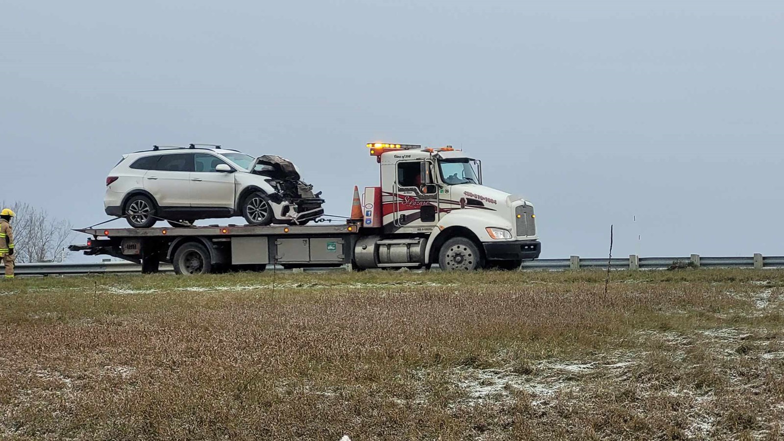 Collision on Highway 40 in Saint-Lazare causes traffic slowdown
