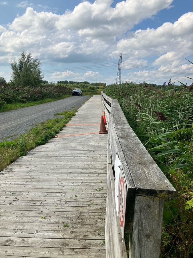 Reconstruction d’une passerelle cyclable dans le Parc régional de Beauharnois-Salaberry