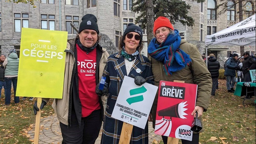 Trois jours complets de grève à venir au Cégep de Valleyfield