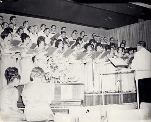Choir's first concert, October 1963
