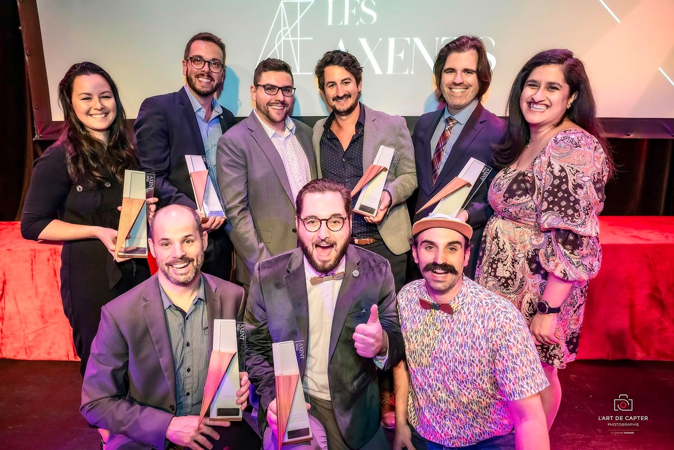 Les lauréats de la première édition des Axents