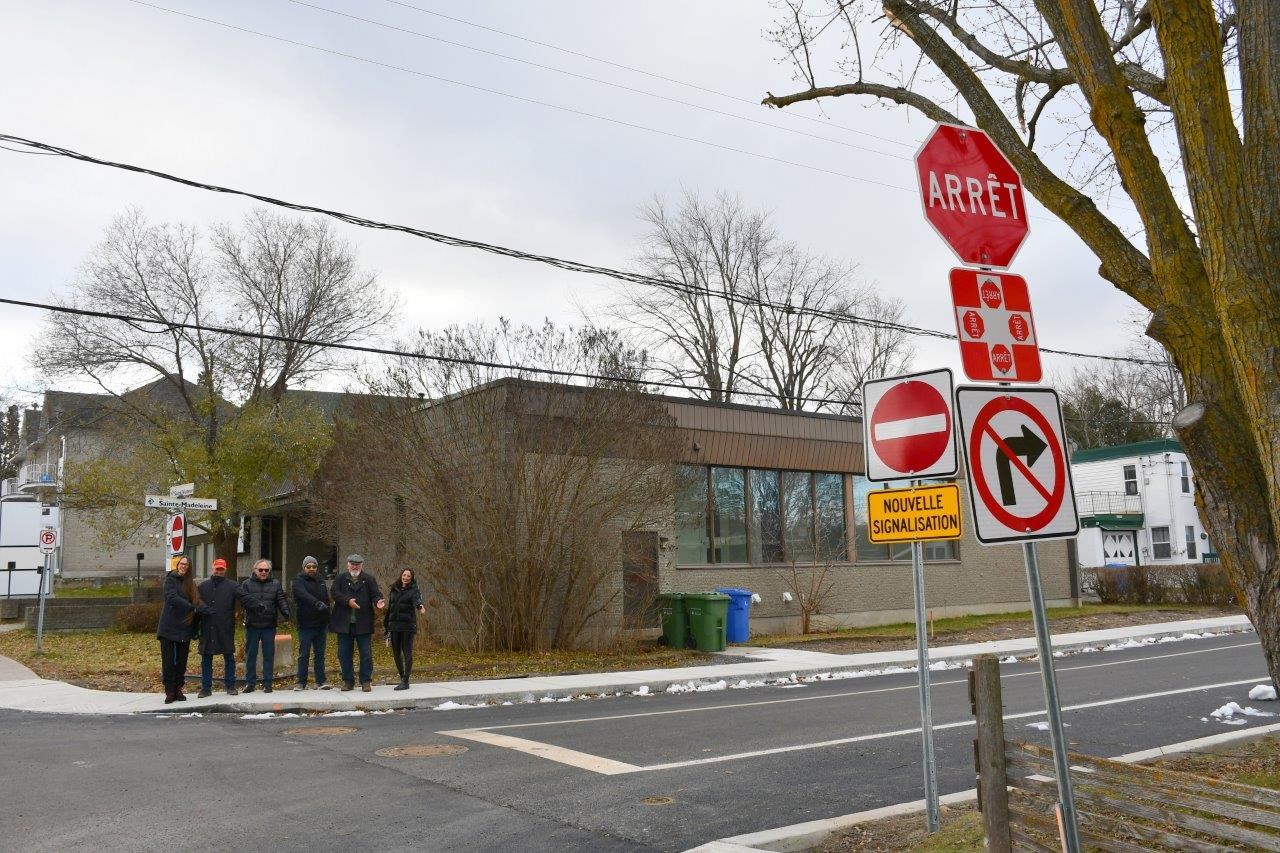 Nouvelle configuration et changement de signalisation à Rigaud