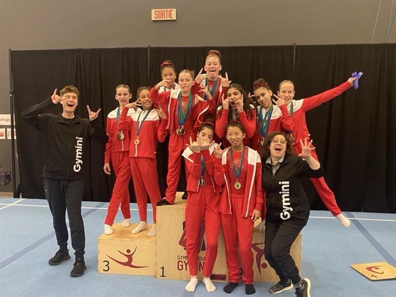 Gymini athletes put on a show at the Christmas Cup