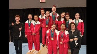 Gymini athletes put on a show at the Christmas Cup