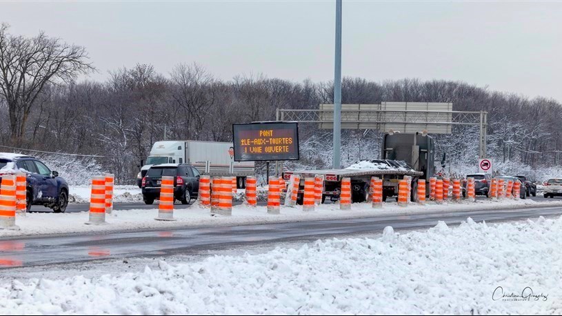 Île-aux-Tourtes bridge: speed limit reduced to 60 km/h