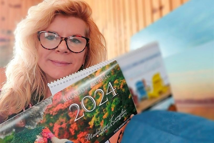 Two calendars created by Madeleine Langlois for families in need