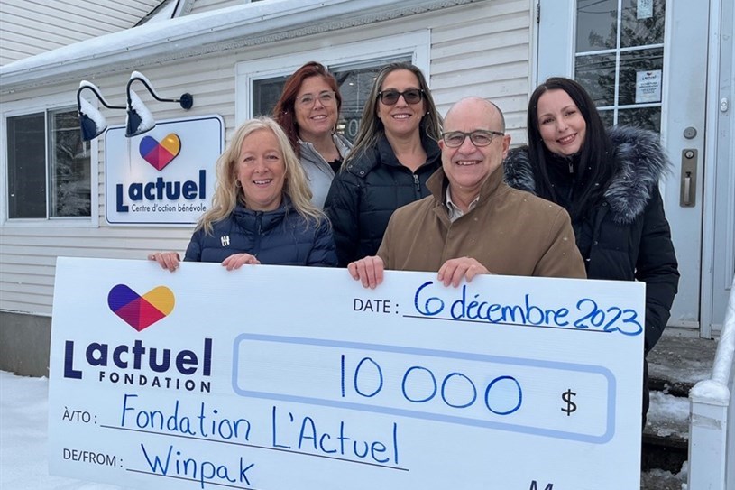 Un don de 10 000$ pour le Centre d'action bénévole L'Actuel 