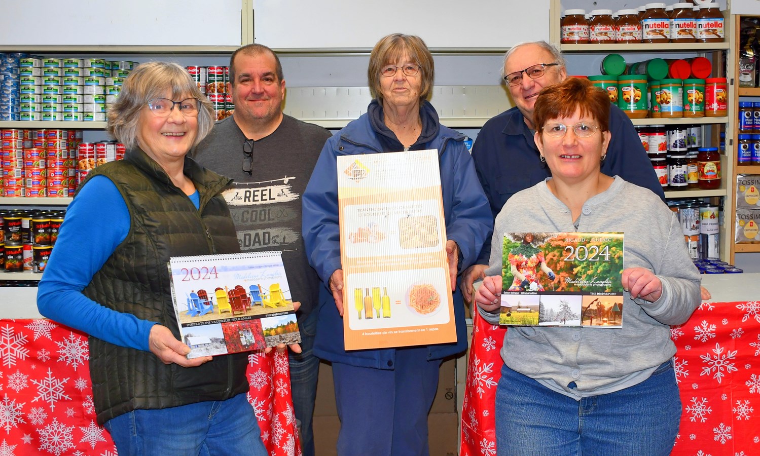 Two calendars created by Madeleine Langlois for families in need