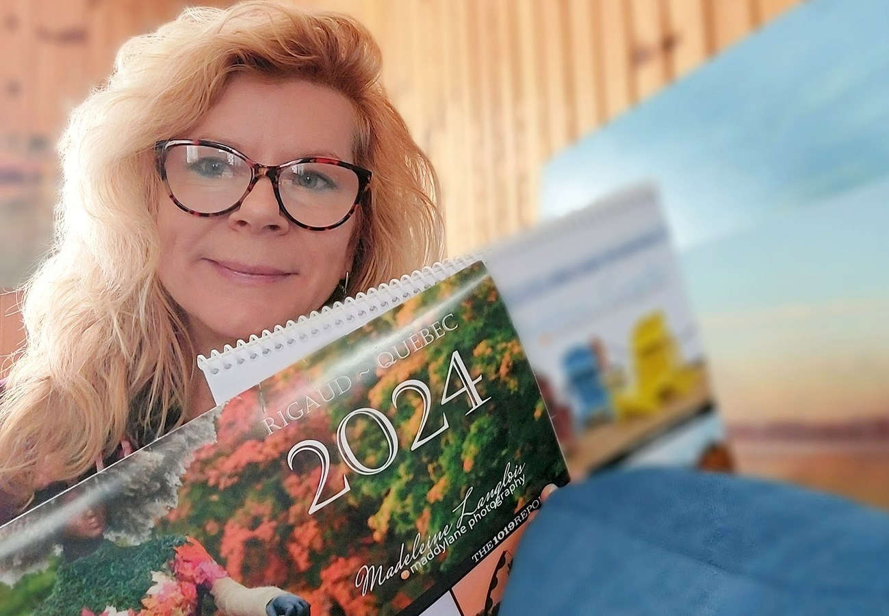 Two calendars created by Madeleine Langlois for families in need