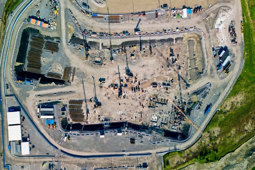 Survol du chantier du futur Hôpital de Vaudreuil-Soulanges