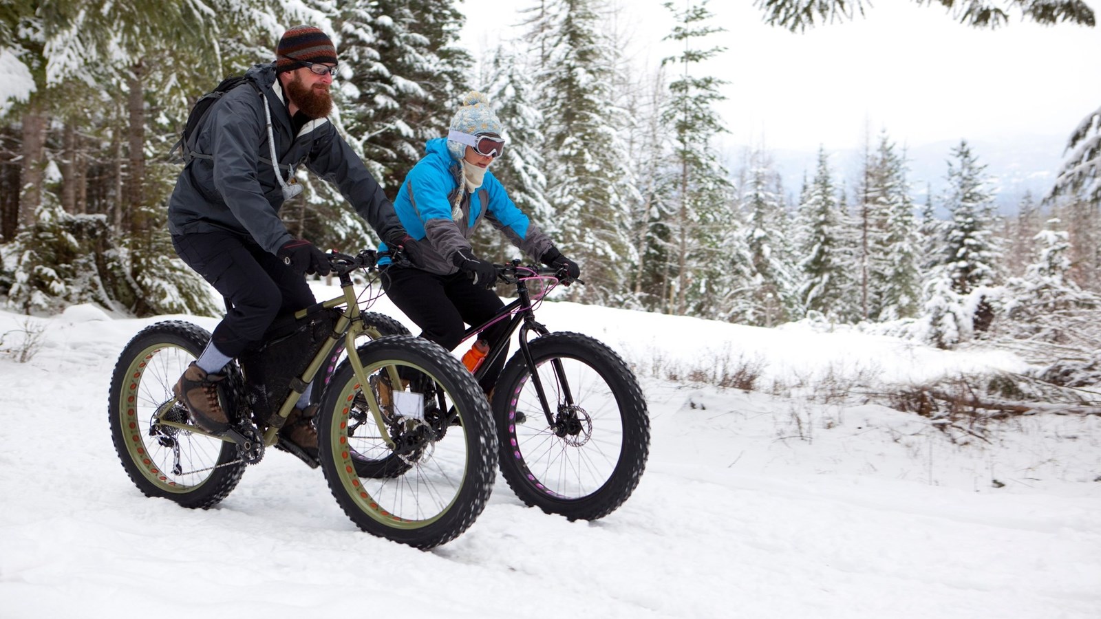 Fatbike rental at Pointe-des-Cascades nature park   