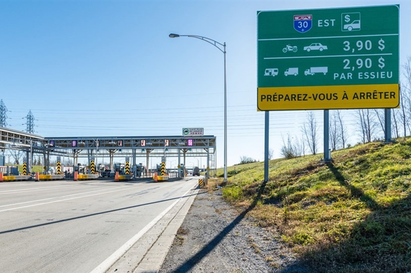 Hausse des tarifs au poste de péage de l'autoroute 30 en 2024 
