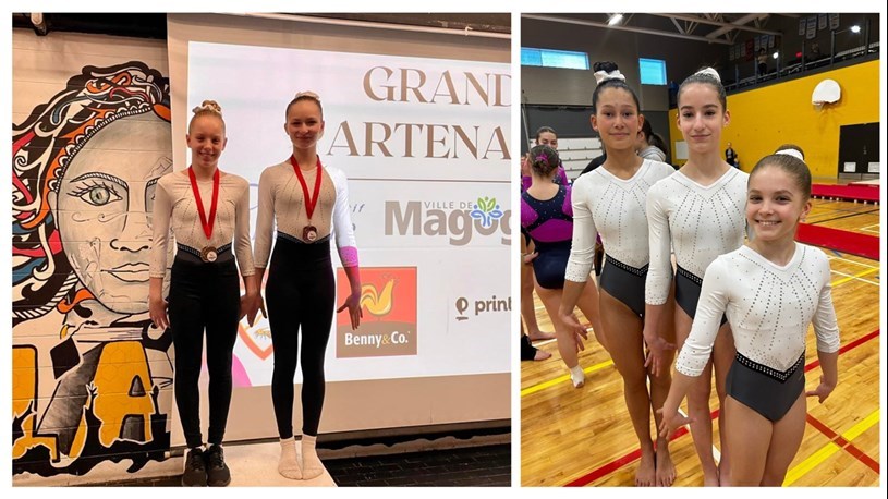 Gymini remporte quatre médailles à Magog 
