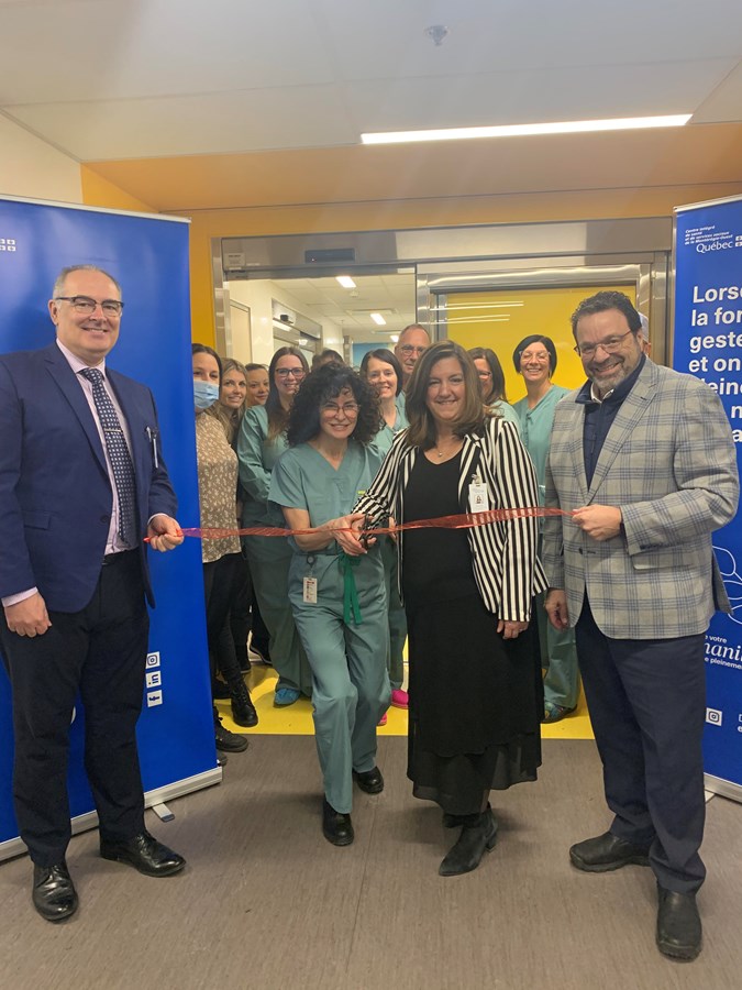 Le CISSSMO inaugure sa nouvelle unité de retraitement de dispositifs médicaux