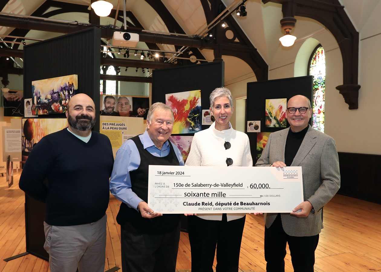 Une contribution de 60 000 $ pour le 150e anniversaire de Salaberry-de-Valleyfield