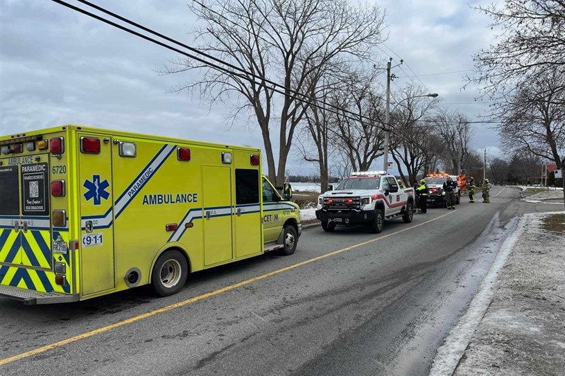 Une intervention sur la glace qui se termine bien à Notre-Dame-de-l'Île-Perrot