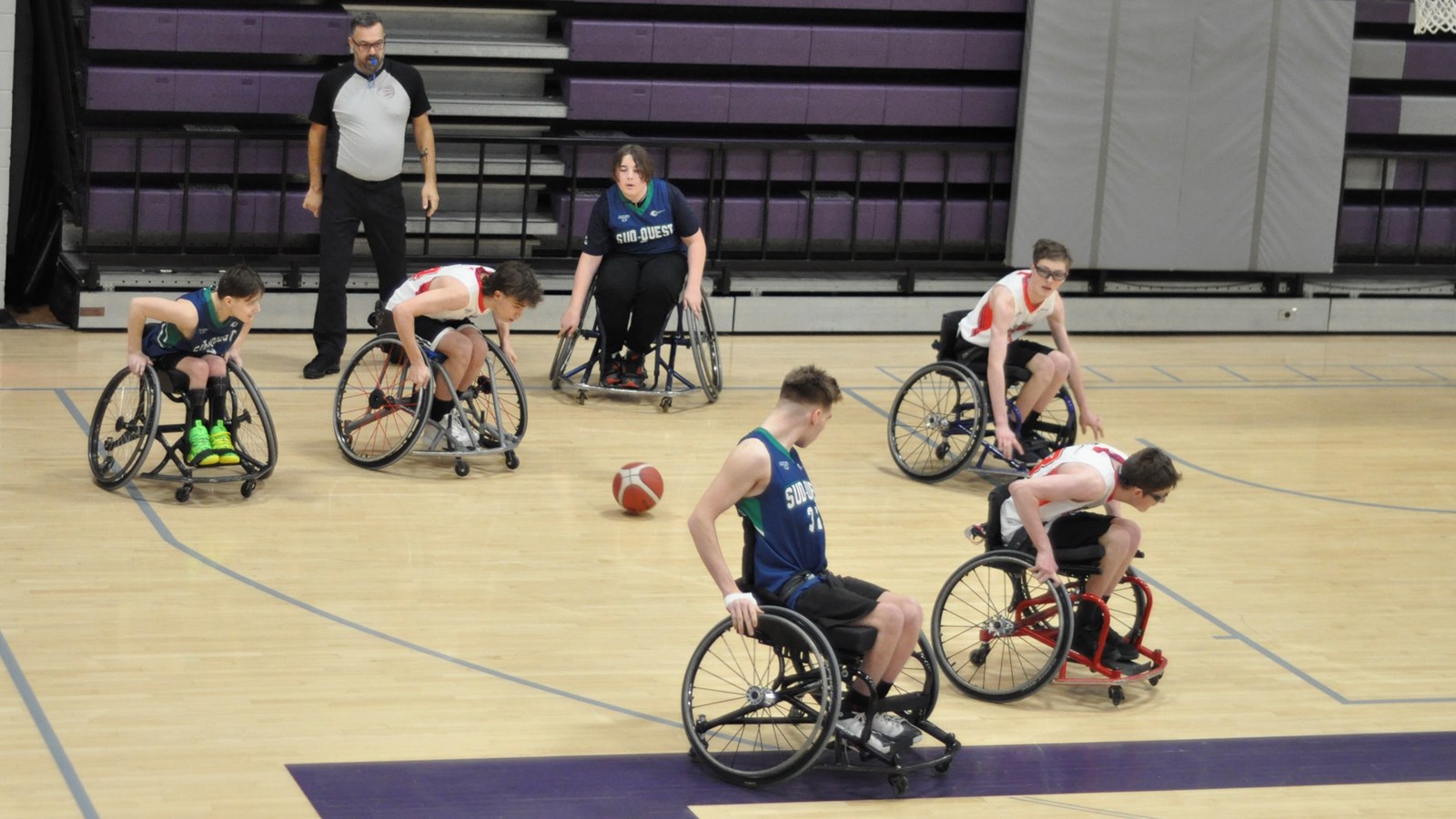 The Eagles, the Southwest's wheelchair basketball squad, held out as best they could against the National Capital and scored 15 points in their setback  